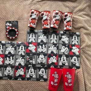 Party Supplies Set - Red and Black